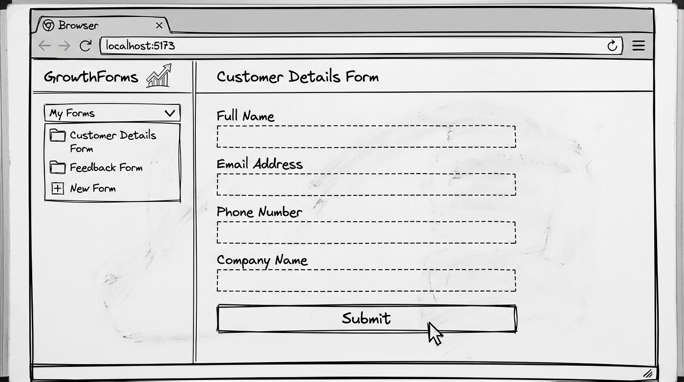 GrowthForms UI Wireframe